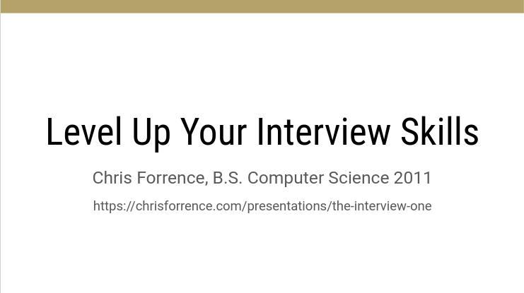 Level Up Your Interview Skills